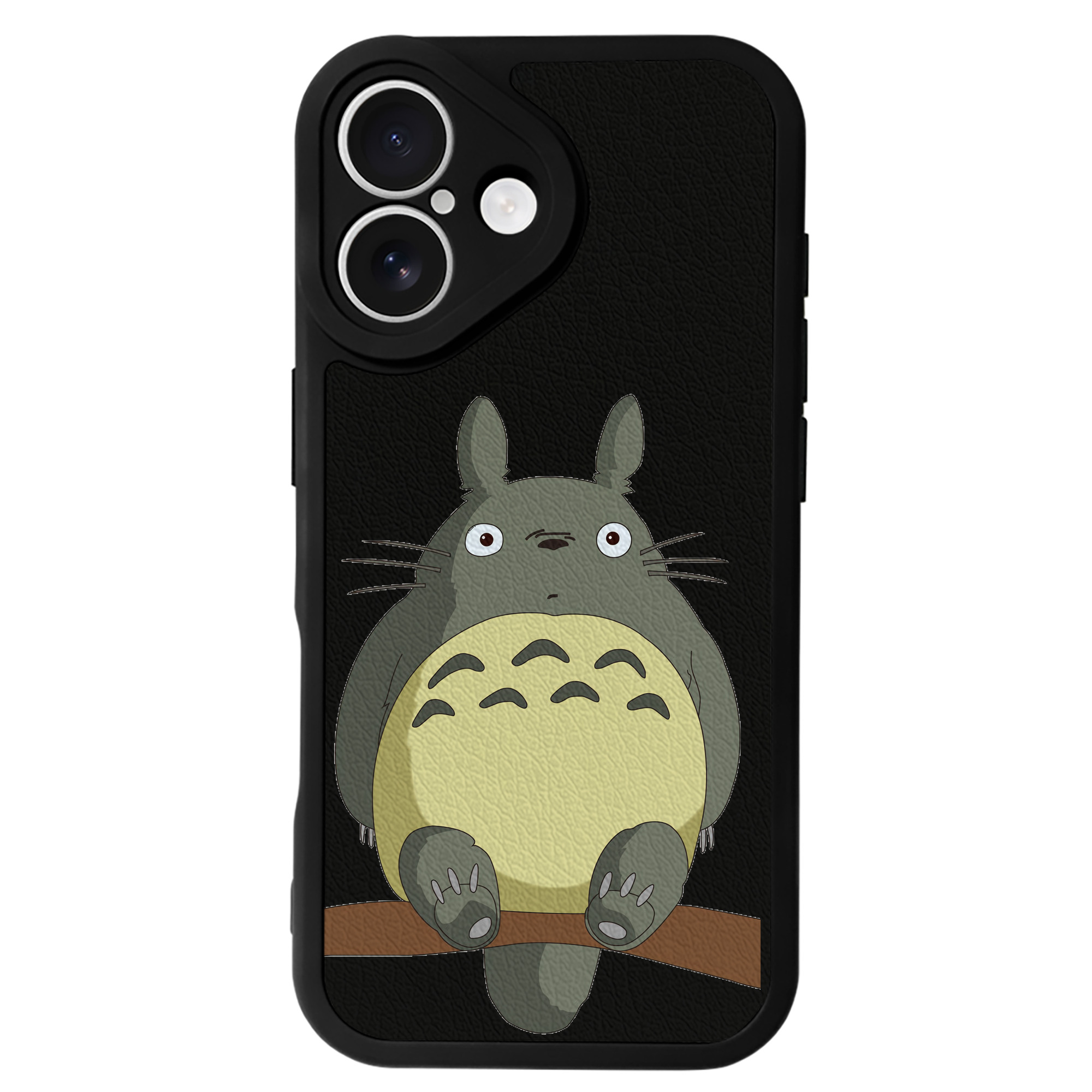 （画像用） となりのトトロ 草壁メイ 草壁サツキ My Neighbor Totoro Satsuki Kusakabe Mei Kusakabe 【iPhone 16シリーズ対応】シリコンスマホケース（レザー調） 材質：シリコン